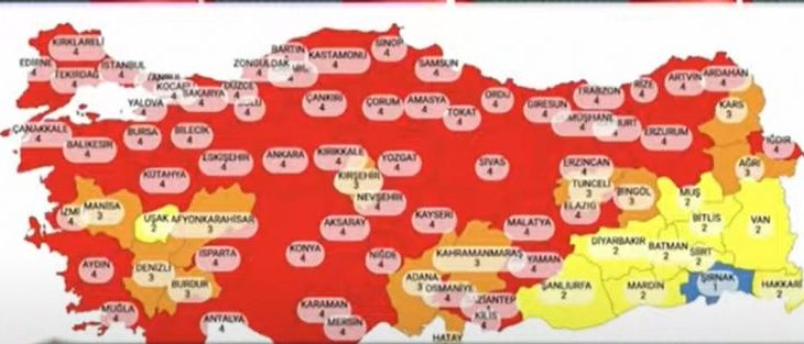 New Covid-19 cases in Turkey exceeds 62,000