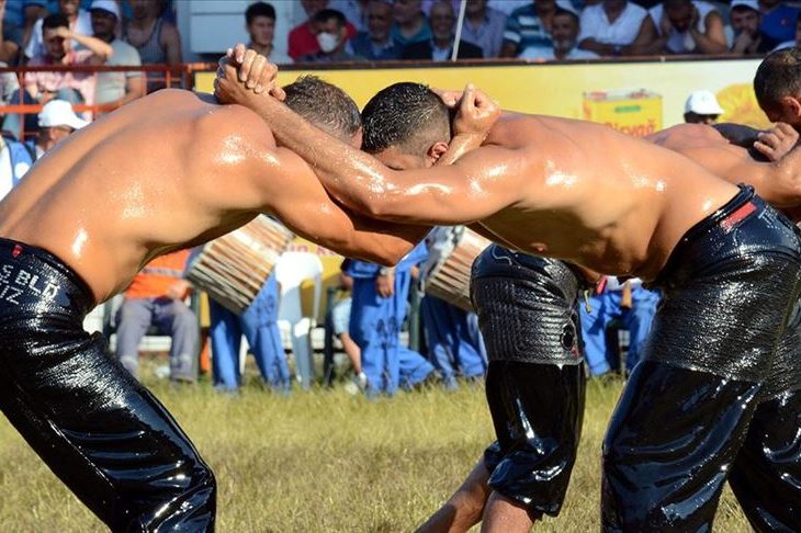 Oil wrestling has a comeback in Turkey after pandemic