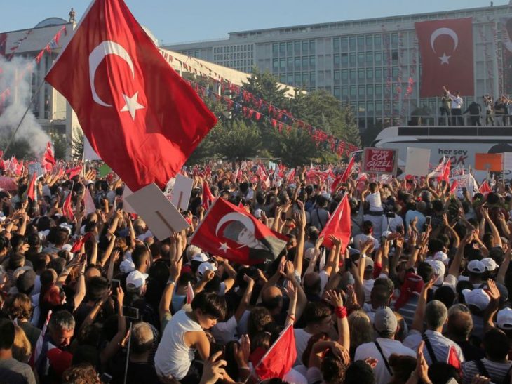 The rise of opposition elicits threats from  President  Erdogan