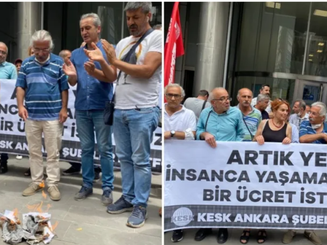Turkish public employees burn payrolls in protest of soaring inflation: ‘Poverty cannot be disguised’