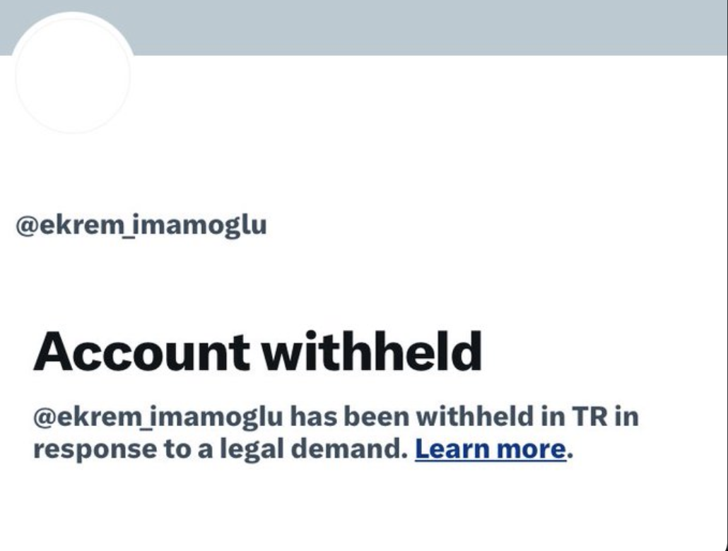 Access to İmamoğlu’s X Account Blocked in Türkiye Following Legal Request