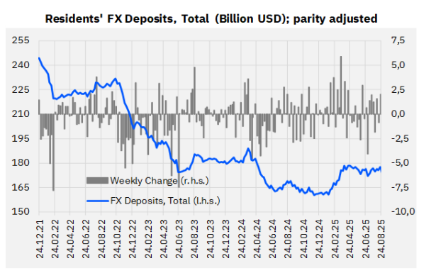 Türkiye’s Net Reserves Rise $2.3 Billion in the Week of October 10 — Gold Price Effects Mask Underlying Decline