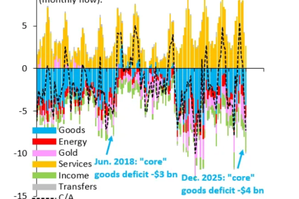 Türkiye’s Trade Deficit Widens in January as Robin Brooks Warns of Currency Risks